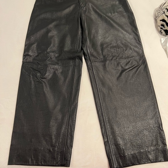 M Julian Wilson’s Mens Black Leather Pants